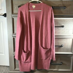Dusty pink longer cardigan
